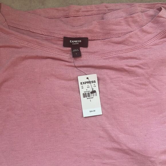 Supersoft Linen-Blend Skimming Bateau Neck Tee SzL NWT - Picture 3 of 4